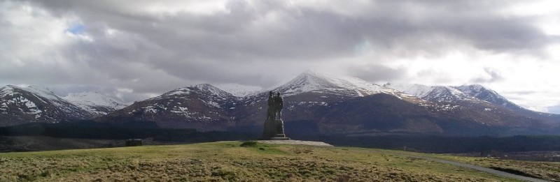 Spean Bridge - photo of Commandos Memorial